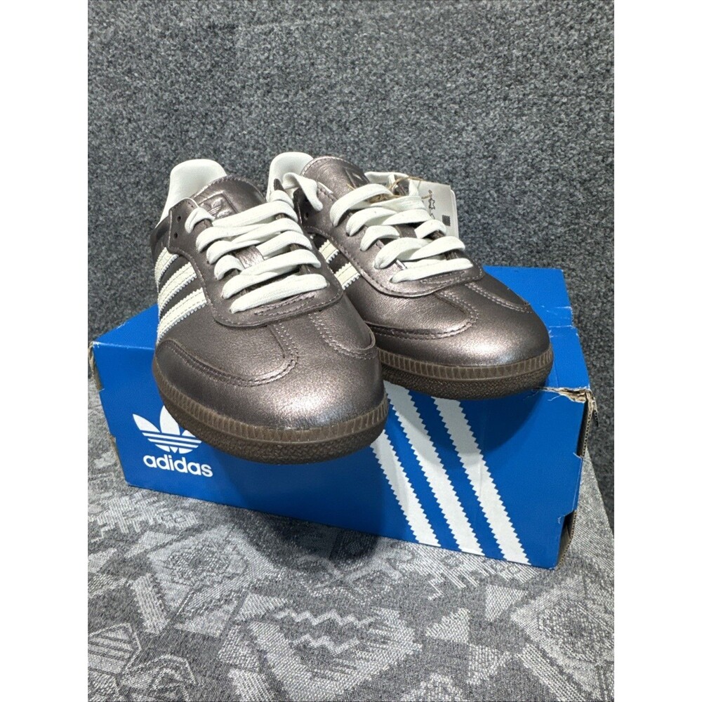 2024 Adidas Samba OG Metallic Purple Gum Womens Sneakers JI4219 7.5 - Picture 7 of 13